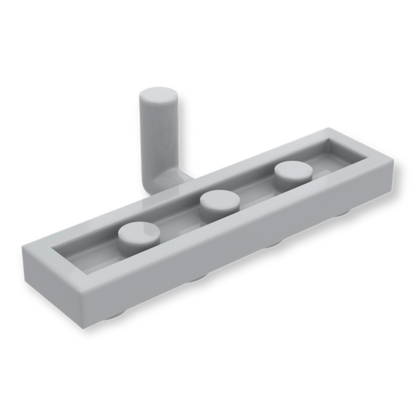 LEGO Plate Modified 1x4 Bar Arm Down - Light Bluish Gray