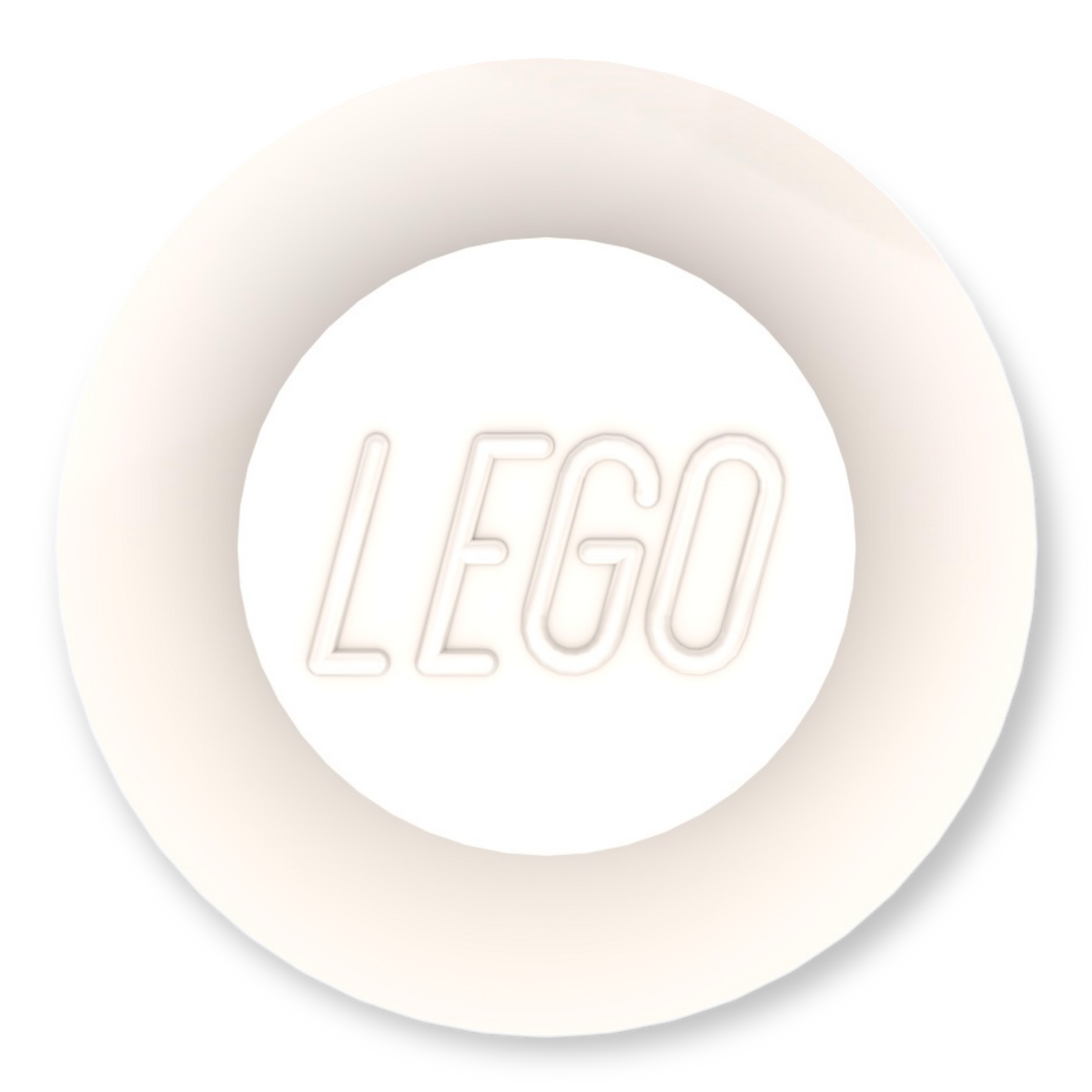 LEGO Plate Round 1x1 - Weiß