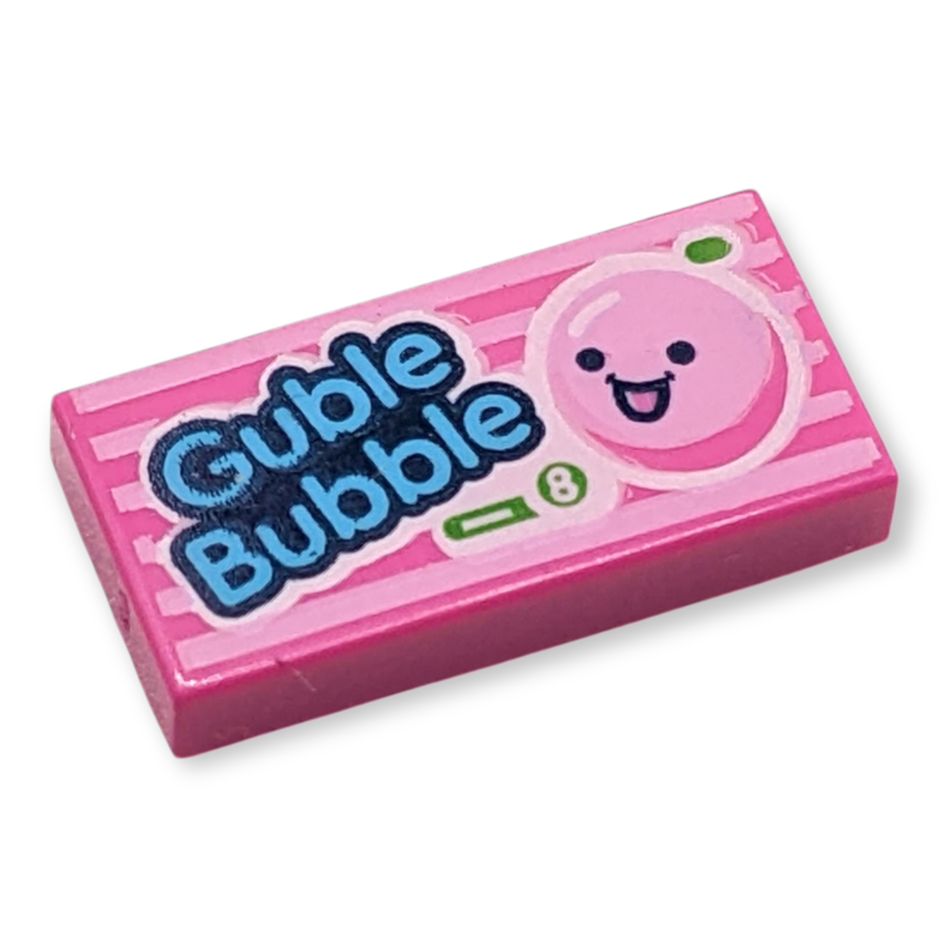 LEGO Tile 1x2 - Guble Bubble Gum