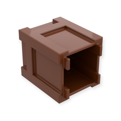 LEGO Container / Box 2x2x2 in Reddish Brown