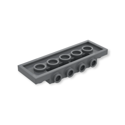 LEGO Plate Modified 2x6x2/3 with 4 Studs on Side in Dark Bluish Gray