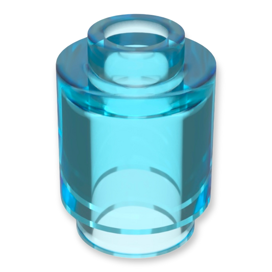 LEGO Brick Round 1x1 - Trans-Light Blue