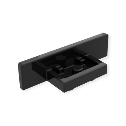 LEGO Bracket 1x2 - 1x4 2 Rounded Button Corners - Black