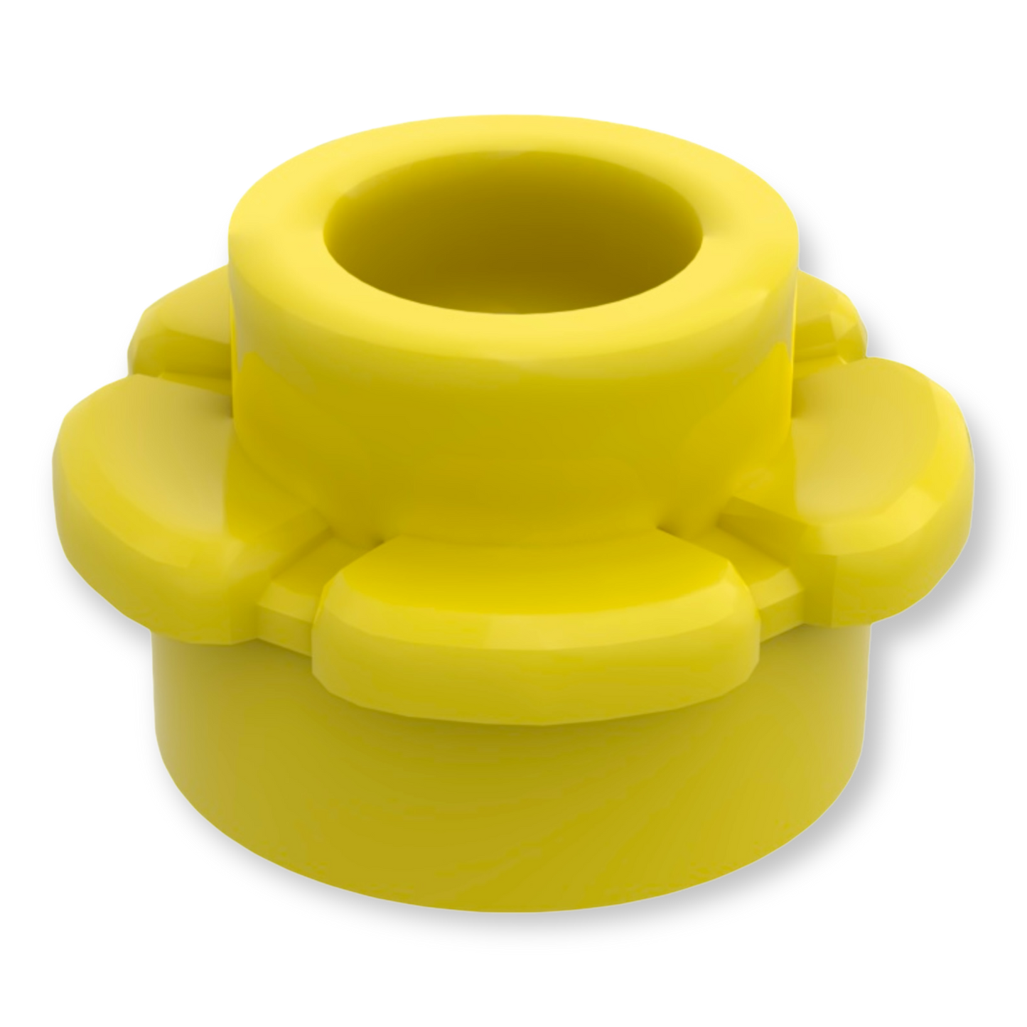 LEGO Plate Round 1x1 Flower - Bright Light Yellow