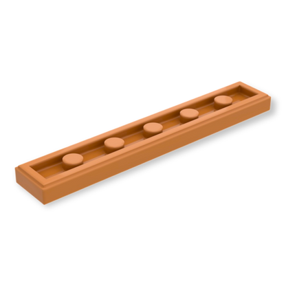 LEGO Tile 1x6 - Medium Nougat