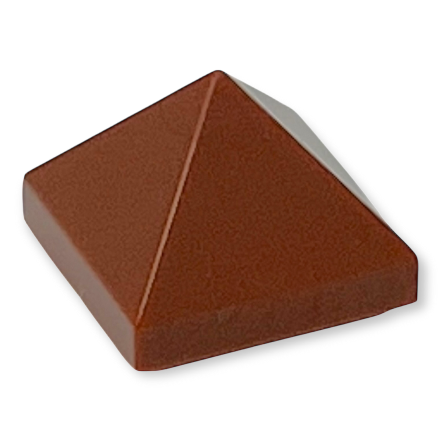 LEGO Slope 45 1x1x2/3 Quadruple Convex Pyramid in Reddish Brown