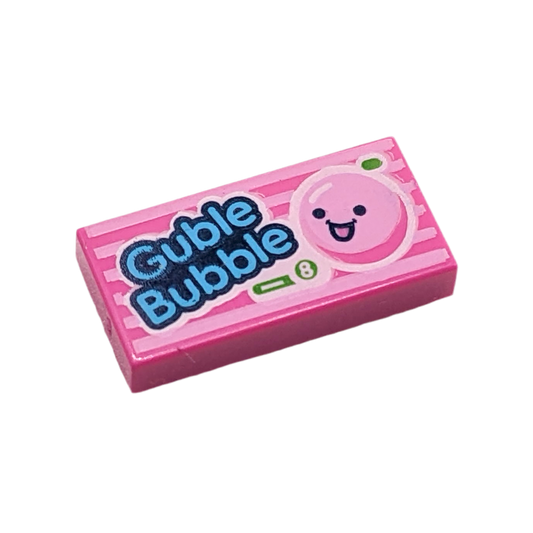 LEGO Tile 1x2 - Guble Bubble Gum