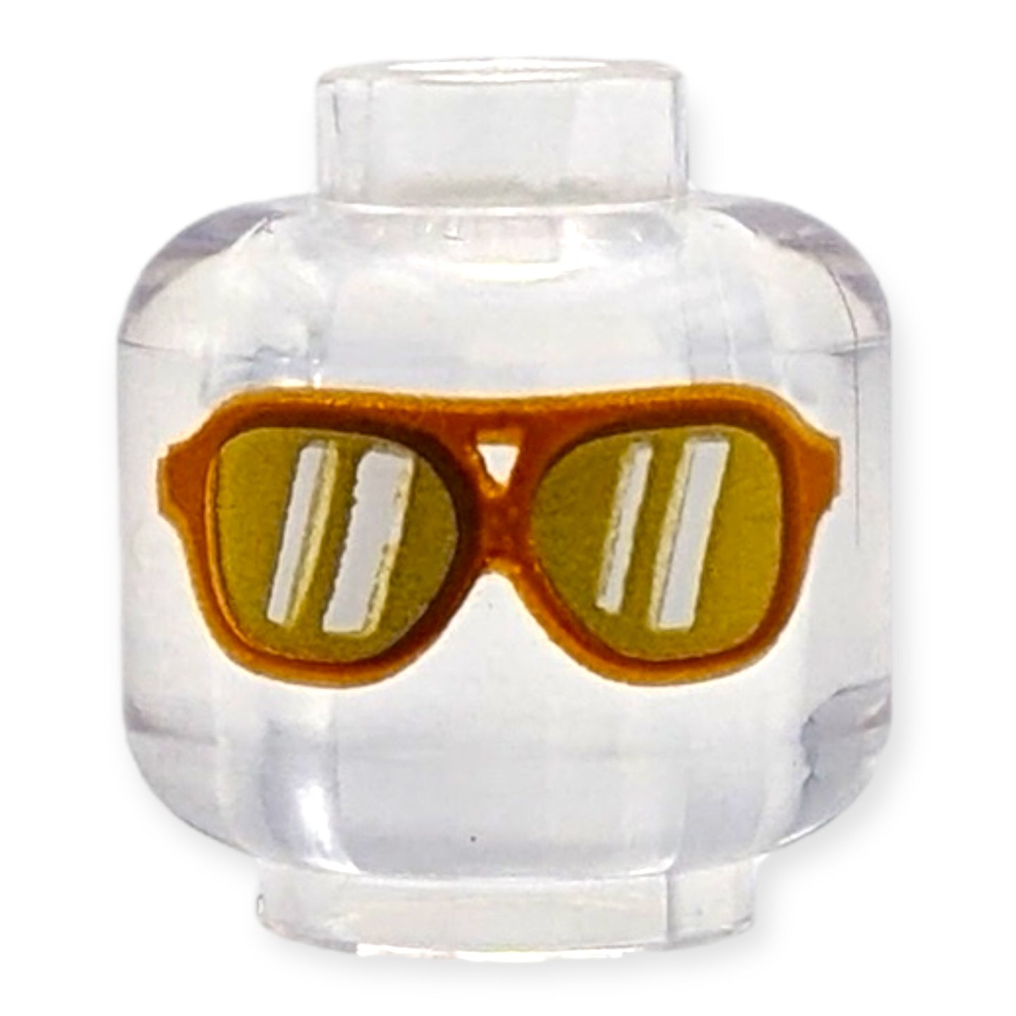 LEGO Minifiguren Kopf - 4358 Transparent Sonnenbrille