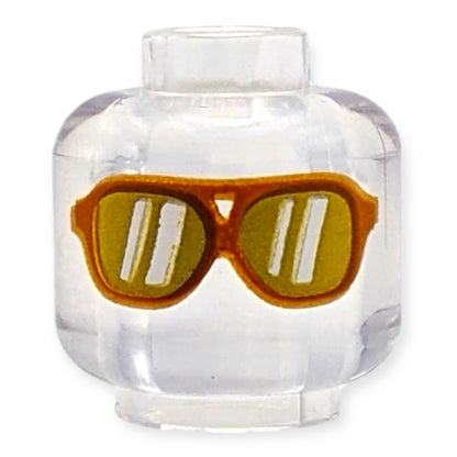 LEGO Minifiguren Kopf - 4358 Transparent Sonnenbrille