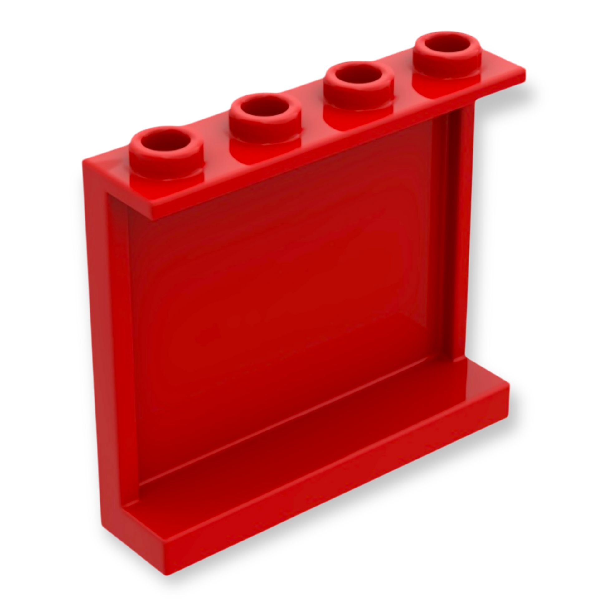 LEGO Panel 1x4x3 with Side Supports - in Rot