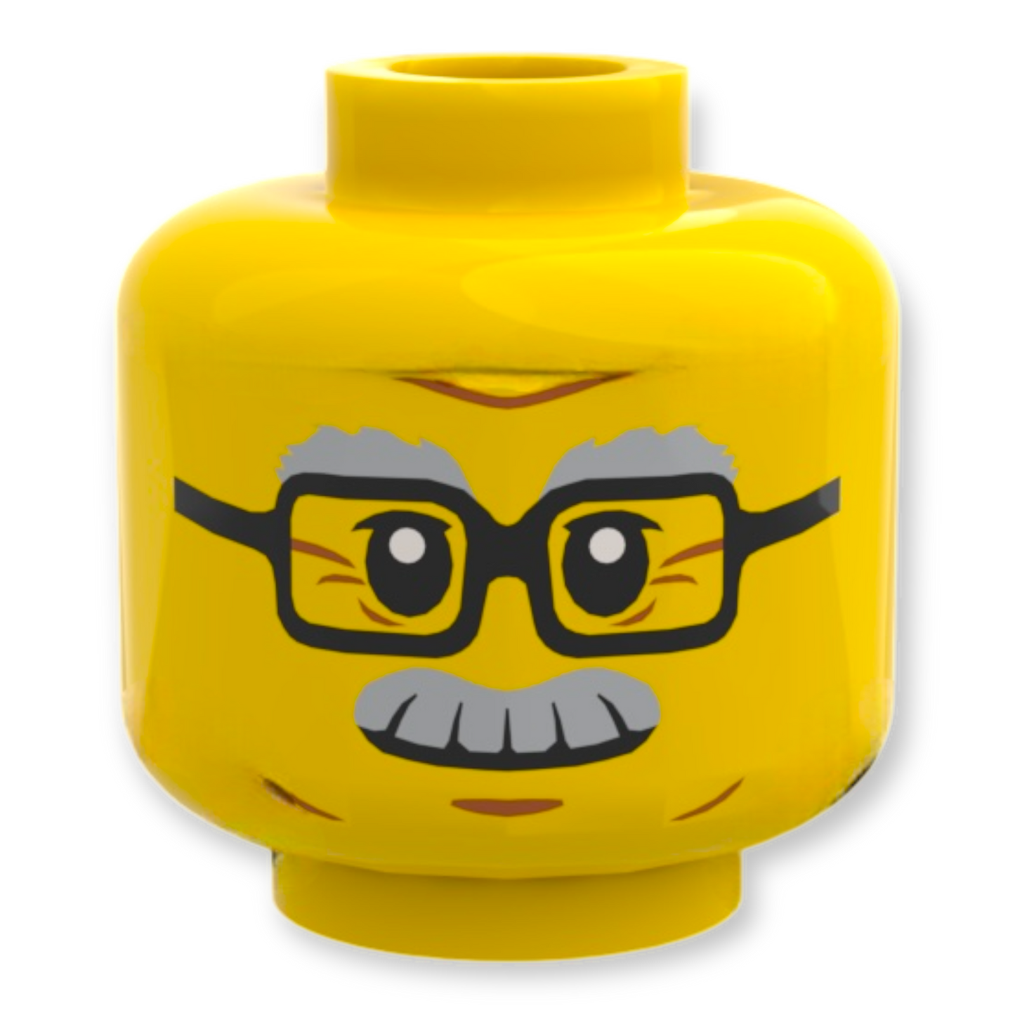 LEGO Head - 1964 sourcils touffus et moustache