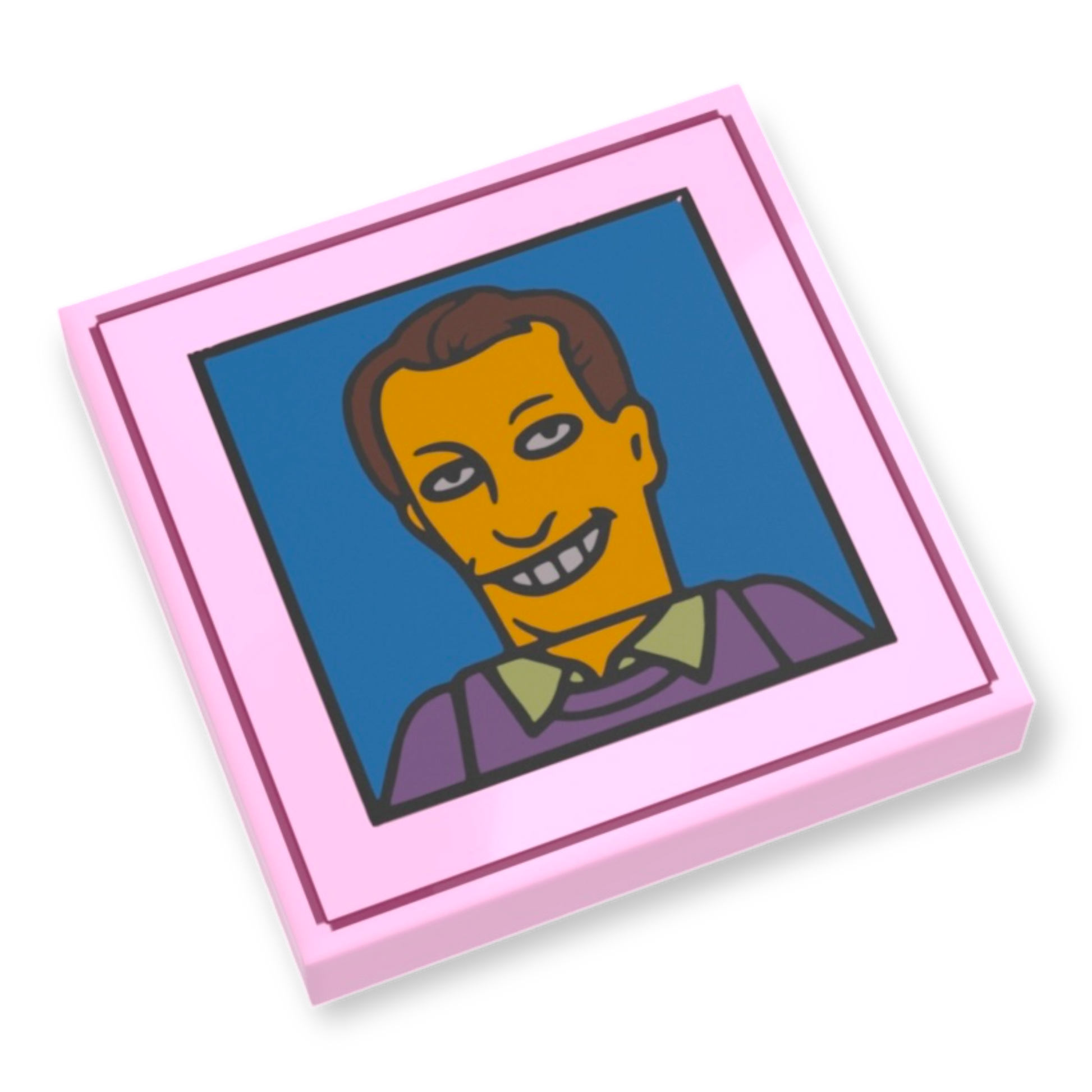 LEGO Tile 2x2 - The Simpsons Gordie Howe Porträt