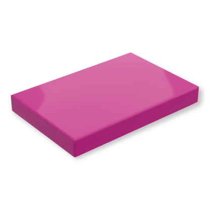 LEGO Tile 2x3 - Magenta