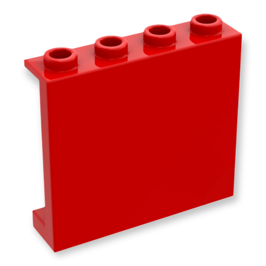 LEGO Panel 1x4x3 with Side Supports - in Rot