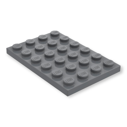 LEGO Plate 4x6 - Dark Bluish Gray