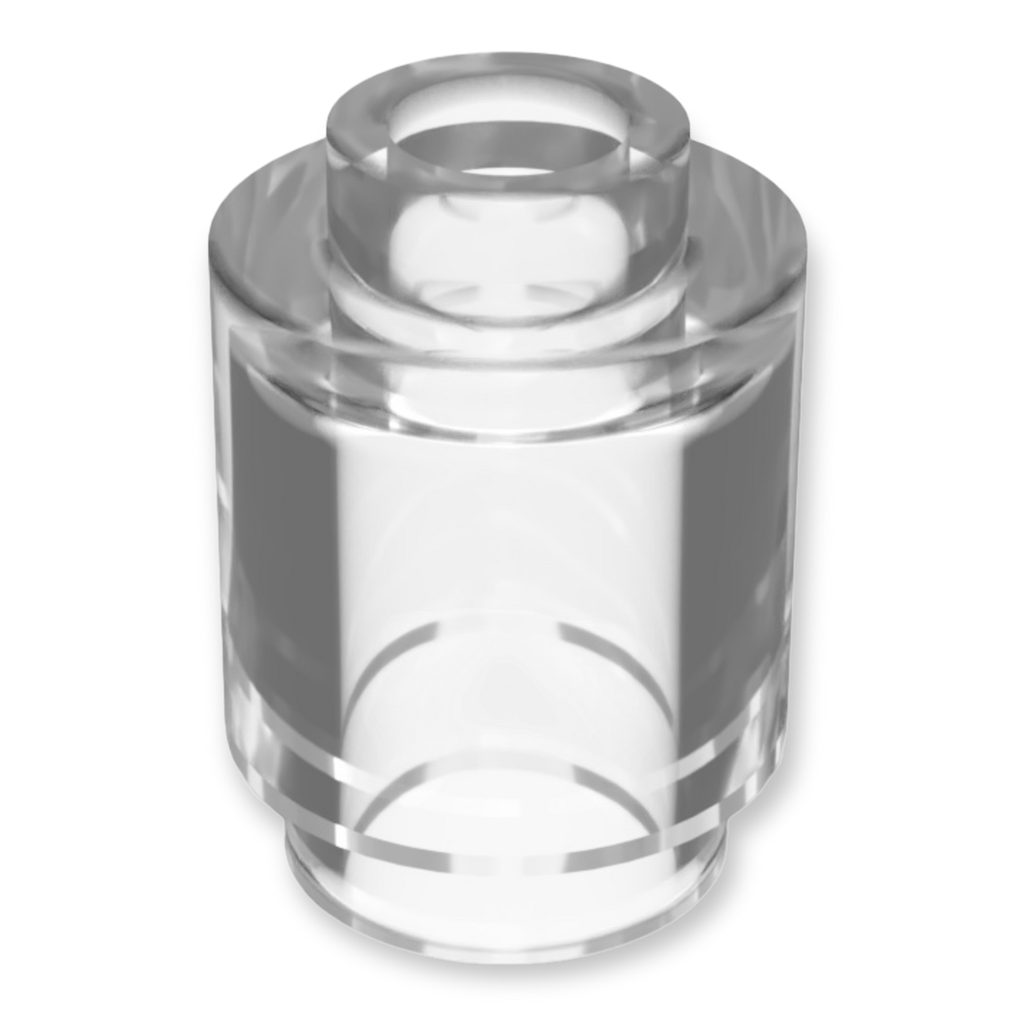 LEGO Brick Round 1x1 - Trans-Clear