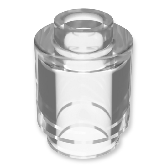 LEGO Brick Round 1x1 - Trans-Clear