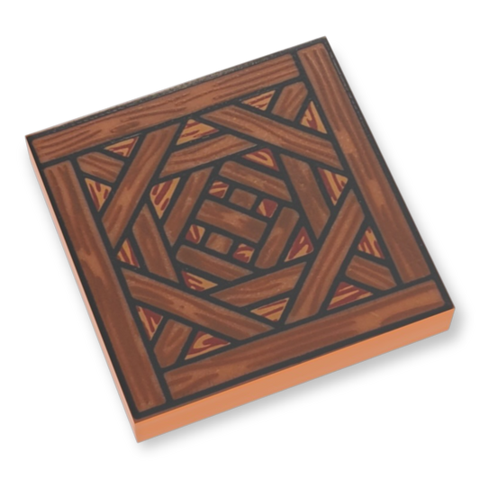 Printed 2x2 Tile - Wood Flooring Parquet Pattern