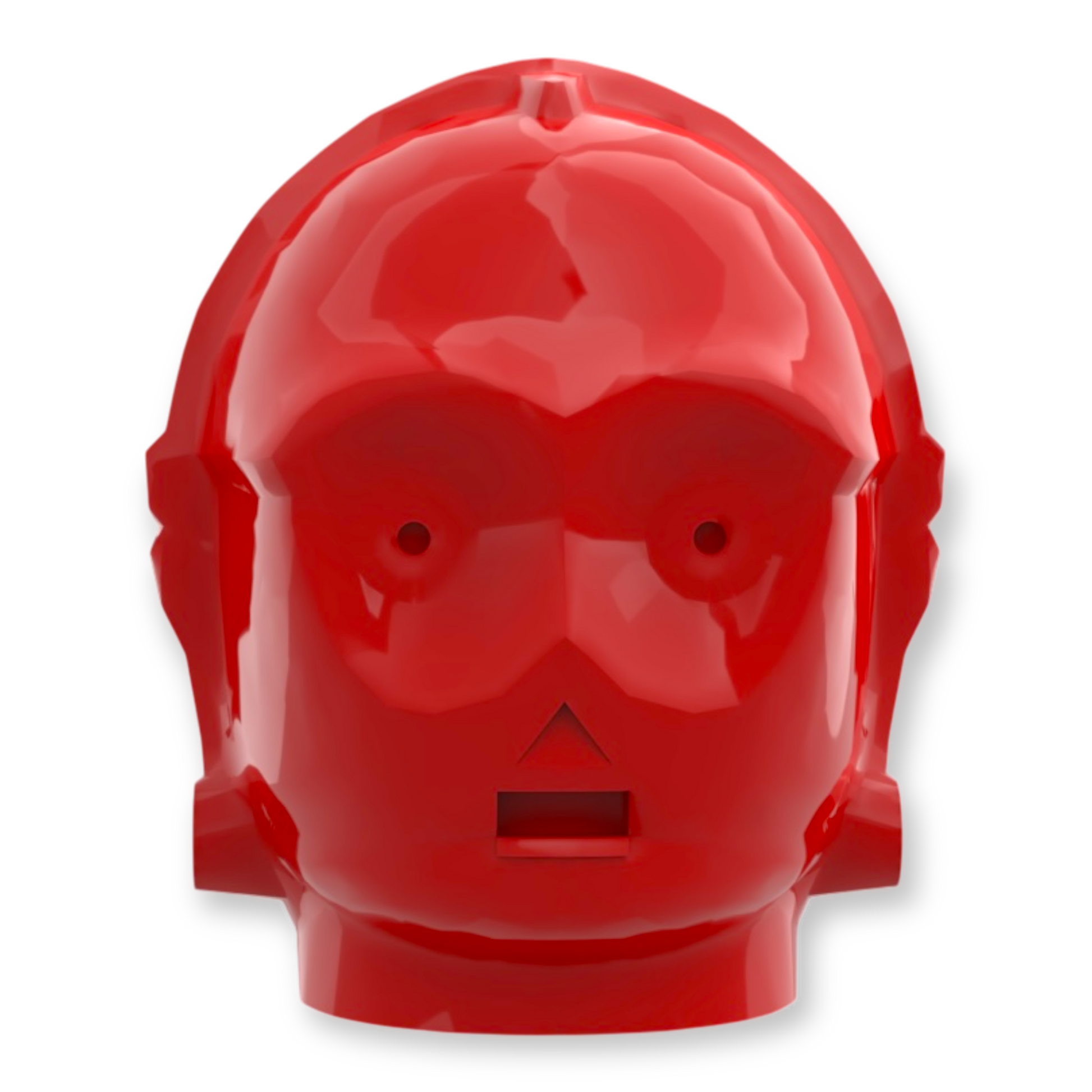 LEGO Kopf - C-3PO in Rot