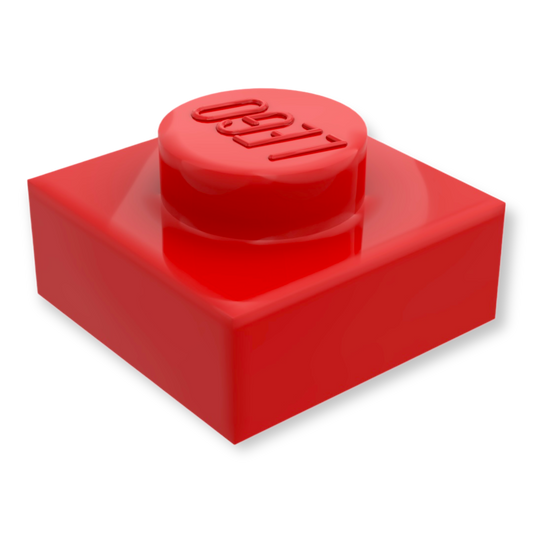 LEGO Plate 1x1 - Rot