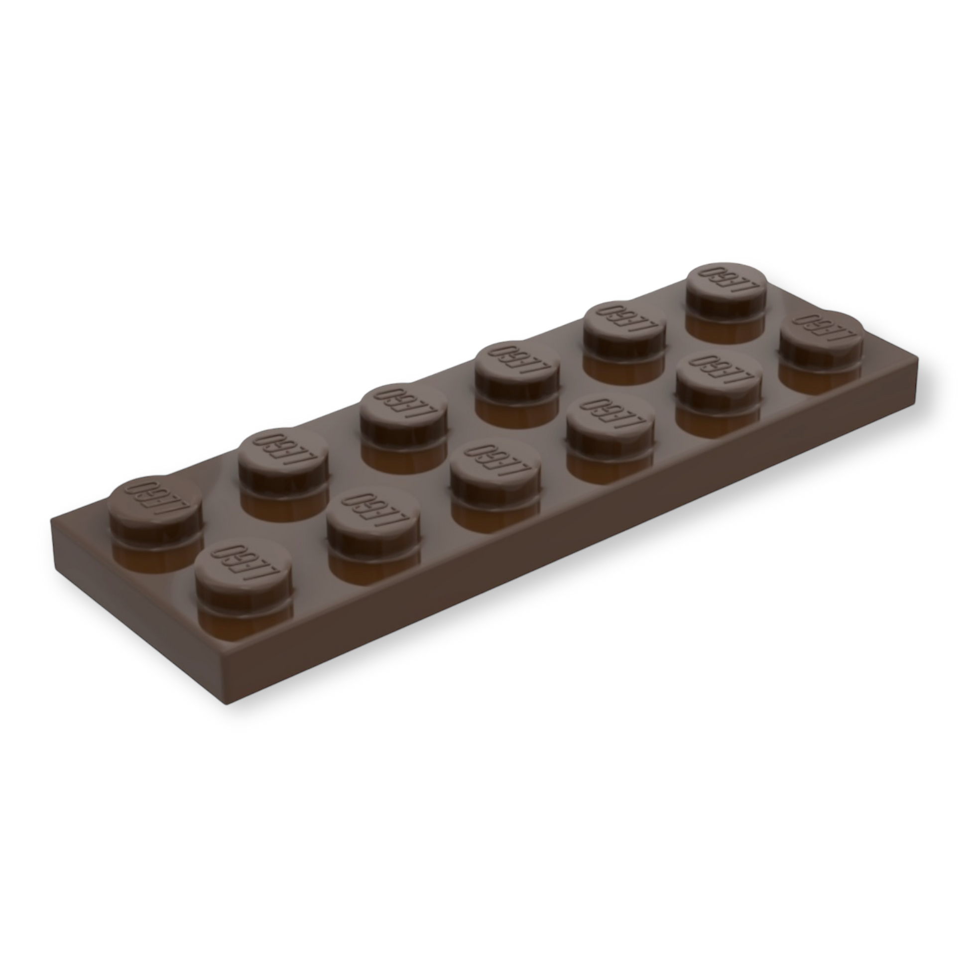 LEGO Plate 2x6 - Dark Brown