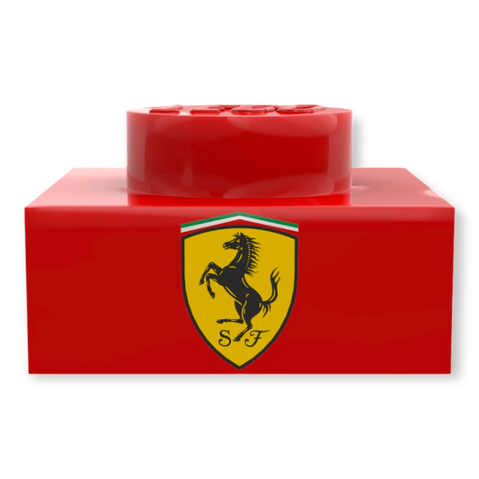 LEGO Plate 1x1 - Ferrari Logo