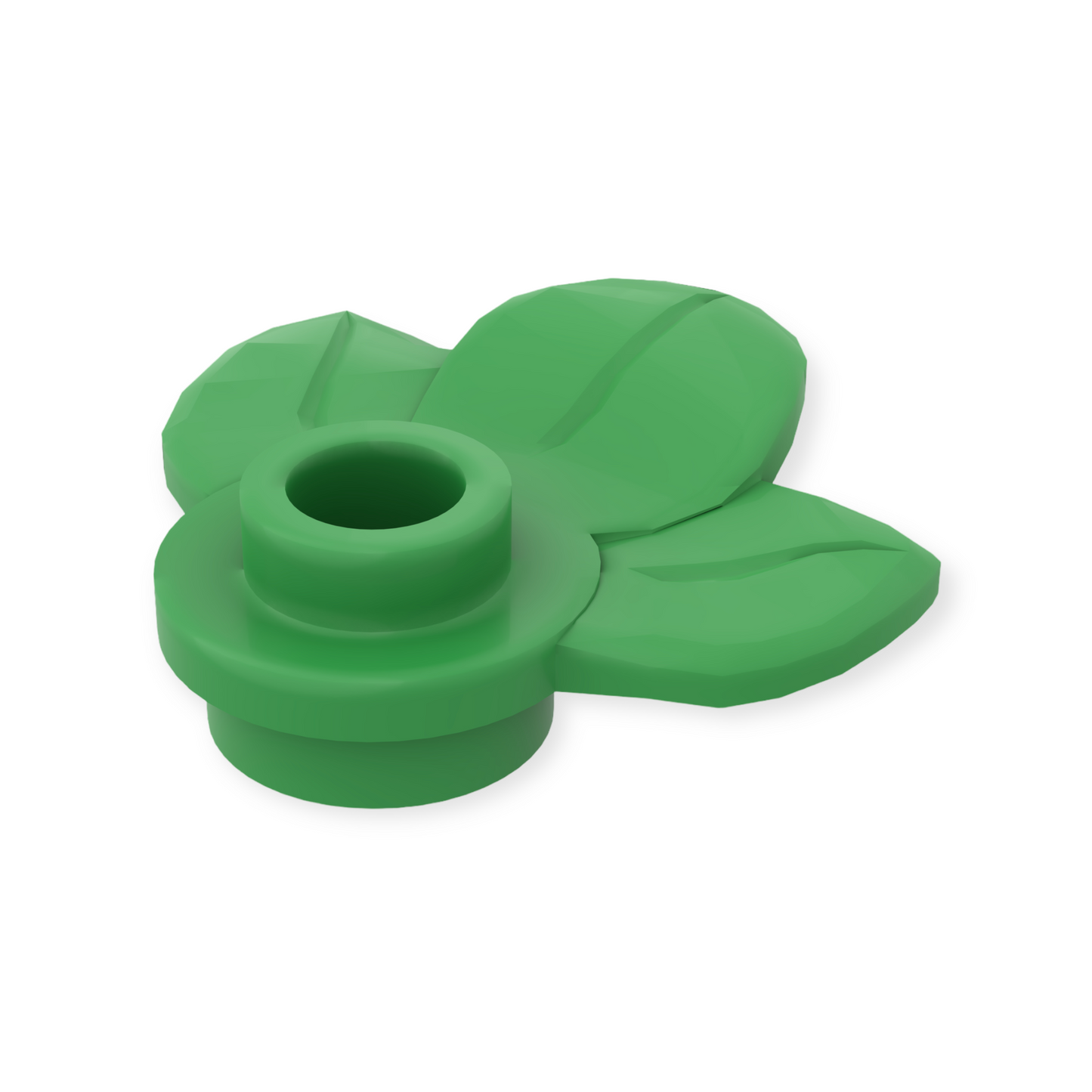 LEGO Plant Plate 1x1 mit 3 Blättern - Bright Green