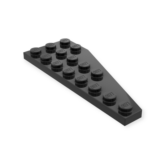 LEGO Wedge Plate 8x3 Pentagonal Links - in Black