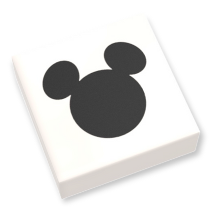 LEGO Tile 1x1 - Mickey Mouse Silhouette