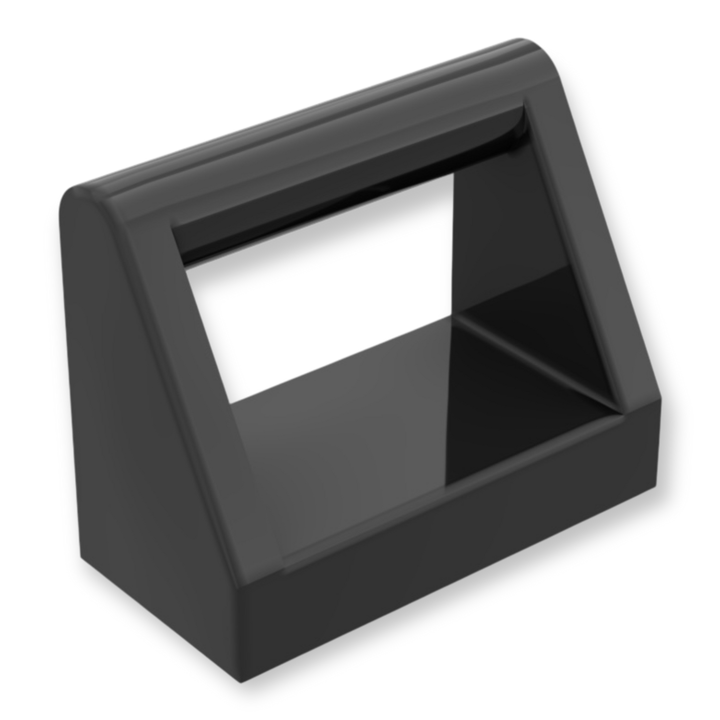 LEGO Tile Modified 1x2 with Bar Handle in Schwarz