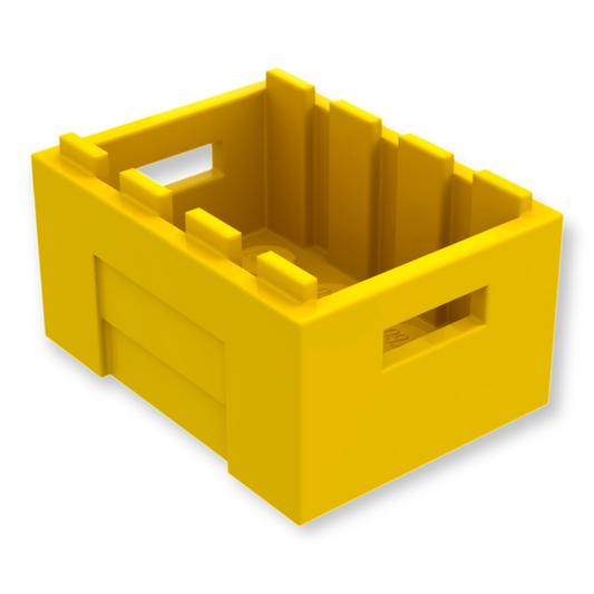 LEGO Container Crate 3x4x1 2/3 in Yellow