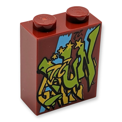 LEGO Brick 1x2x2 - Graffiti