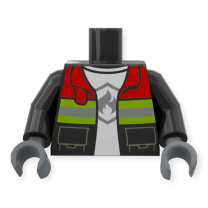 LEGO Minifiguren Torso 6931 - Offene Feuerwehr-Jacke