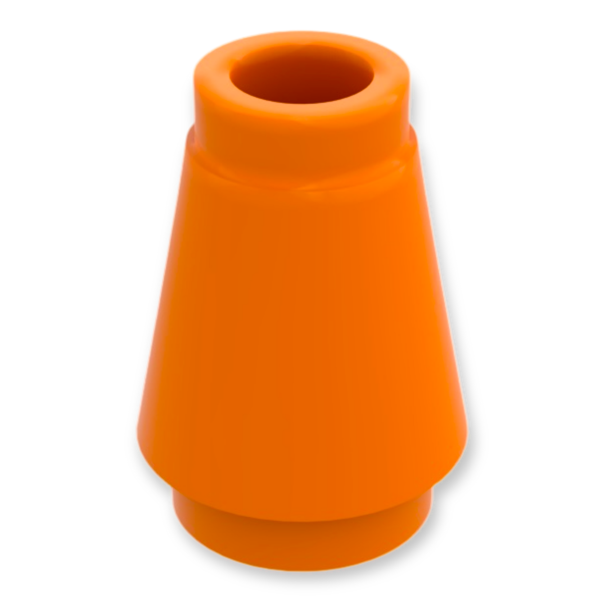 LEGO Cone 1x1 with Top Groove in Orange