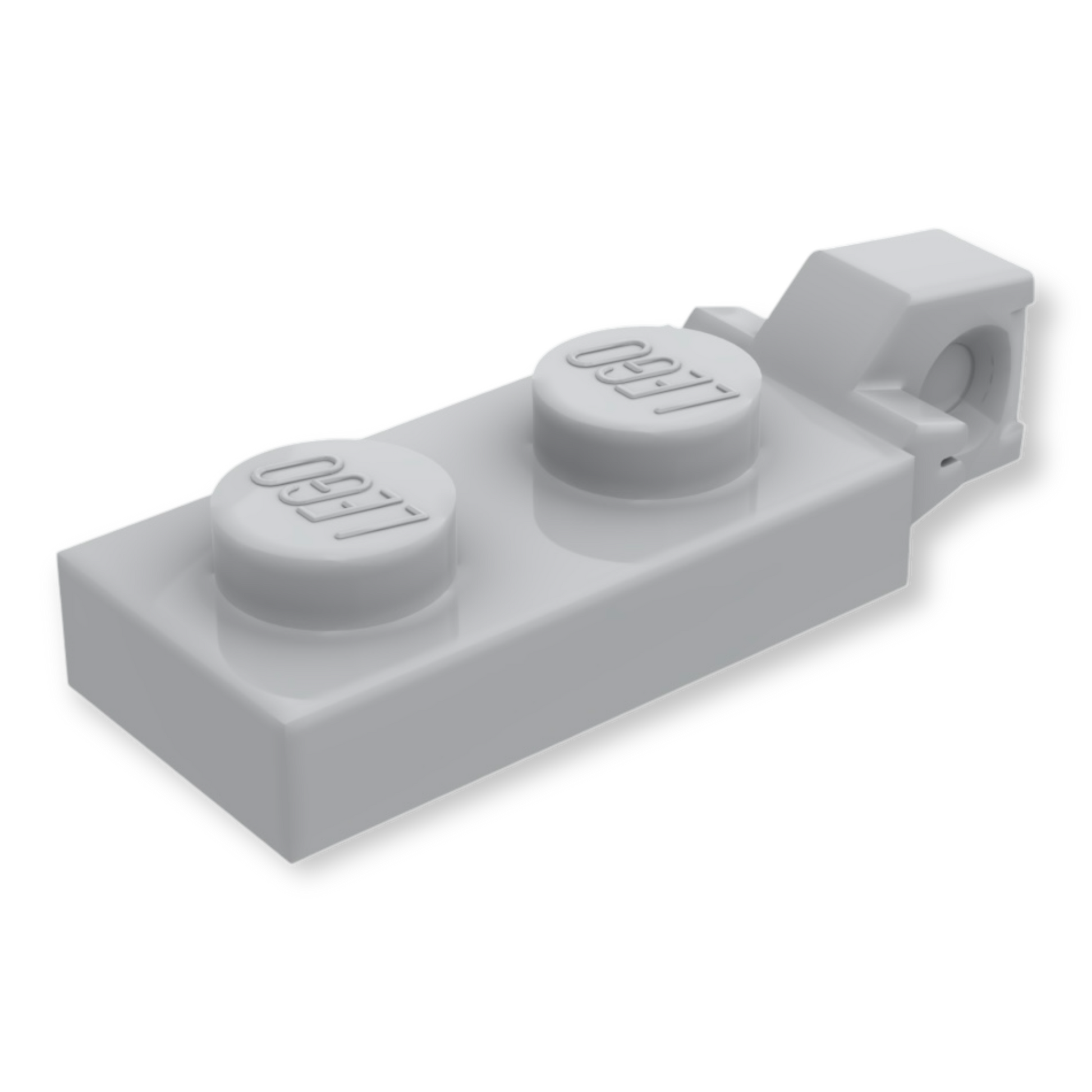 LEGO Hinge Plate 1x2 Locking with 1 Finger on End - Hellgrau