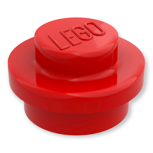 LEGO Plate Round 1x1 - Rot