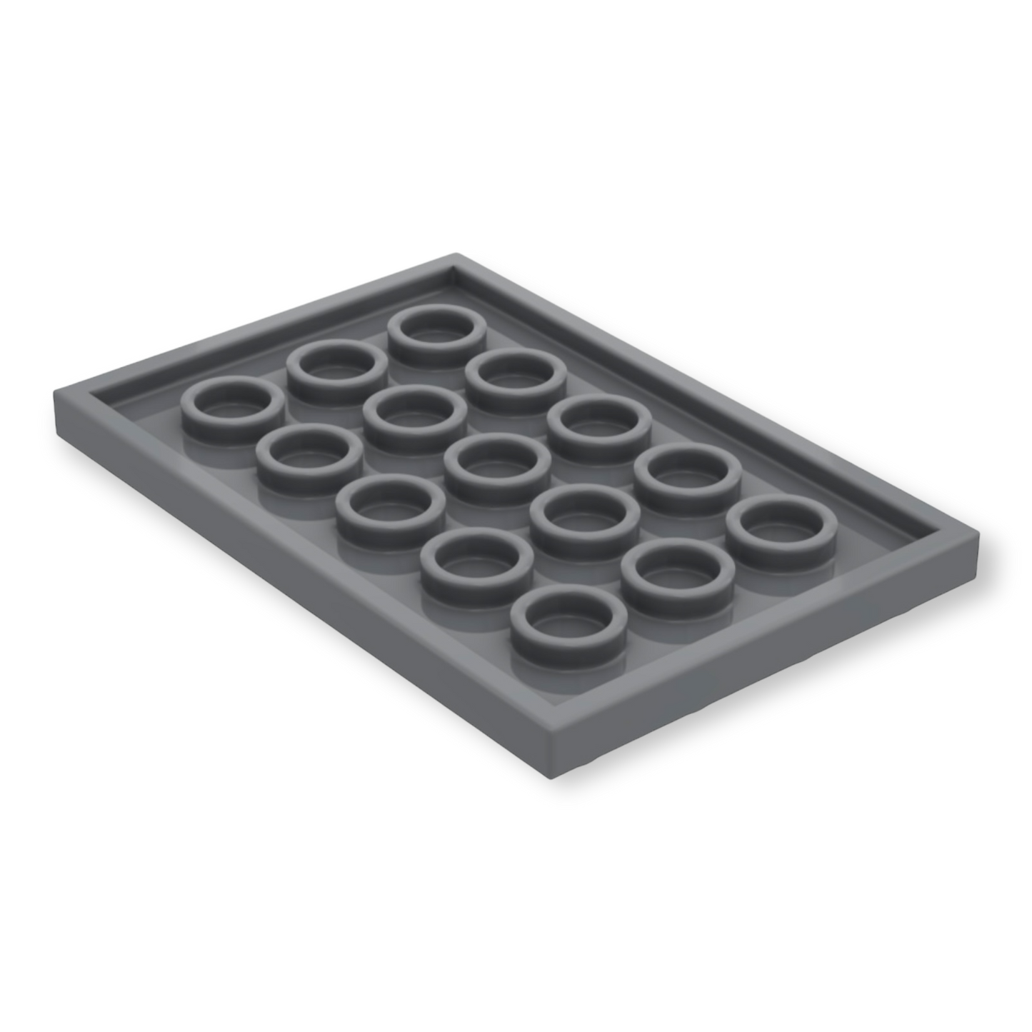 LEGO Plate 4x6 - Dark Bluish Gray