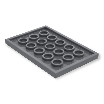 LEGO Plate 4x6 - Dark Bluish Gray