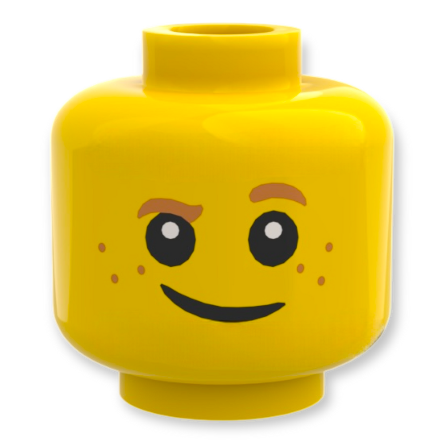 LEGO Head - 1786 Kind mit hochgezogener Augenbraue und Sommersprossen