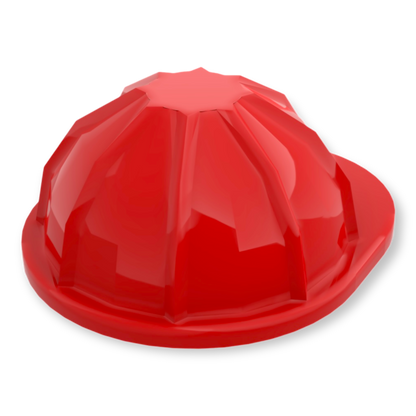 LEGO Bauarbeiterhelm in Rot