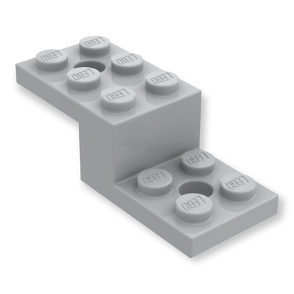 LEGO Bracket 5x2x1 1/3 with 2 Holes - Light Bluish Gray