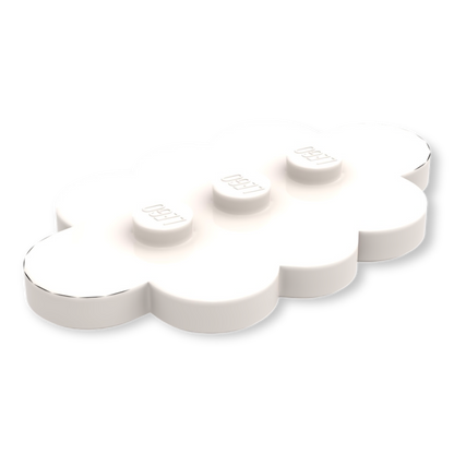 LEGO 3x5 Tile - Wolke in White