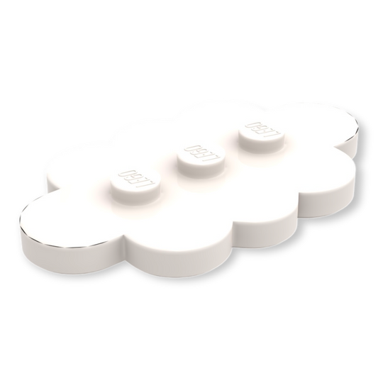 LEGO 3x5 Tile - Wolke in White