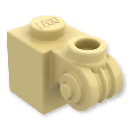 LEGO Brick Modified 1x1 - Scroll with Hollow Stud / Verzierung - Tan