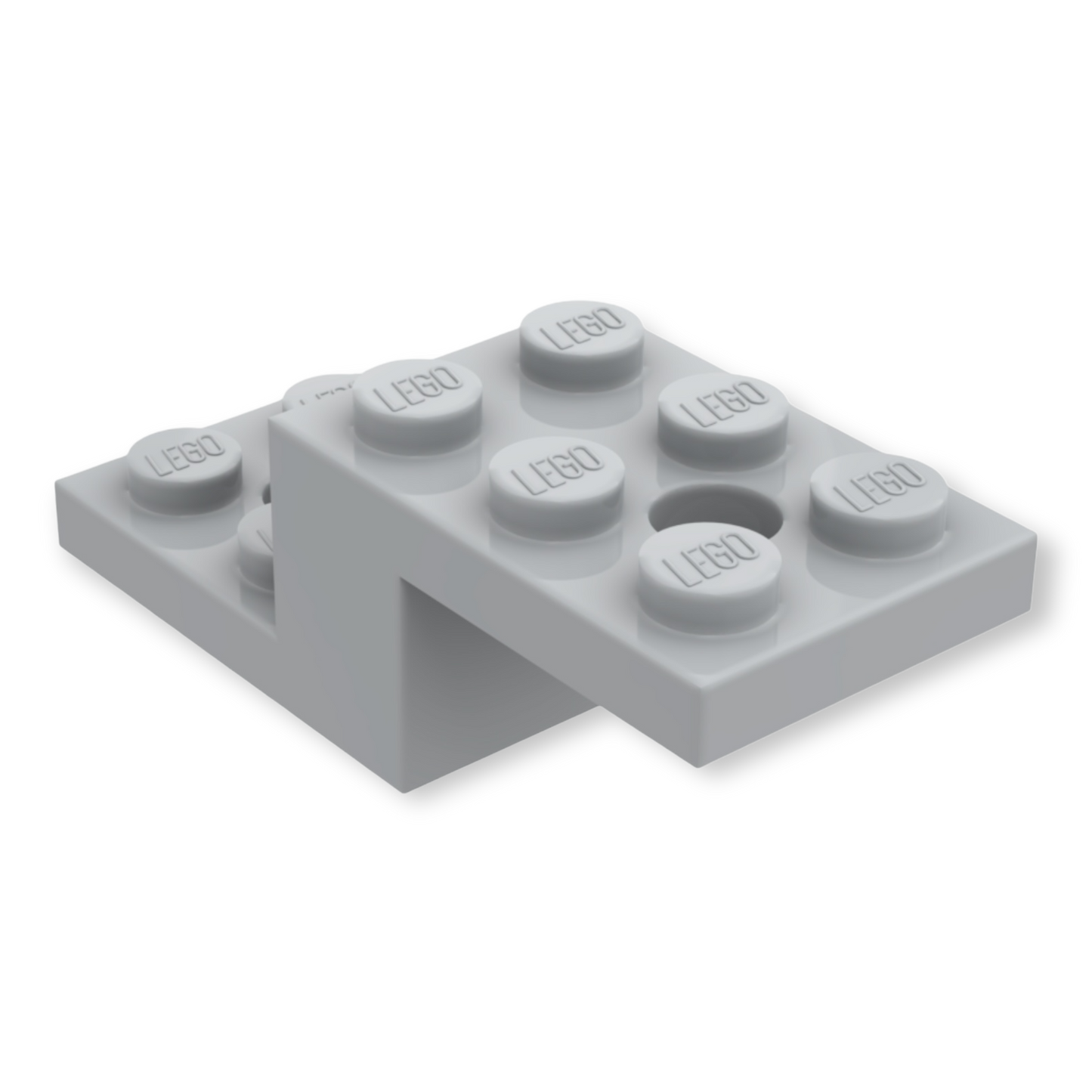 LEGO Bracket 5x2x1 1/3 with 2 Holes - Light Bluish Gray