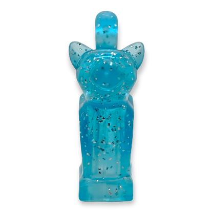 LEGO Katze - Trans Light Blue mit Glitter