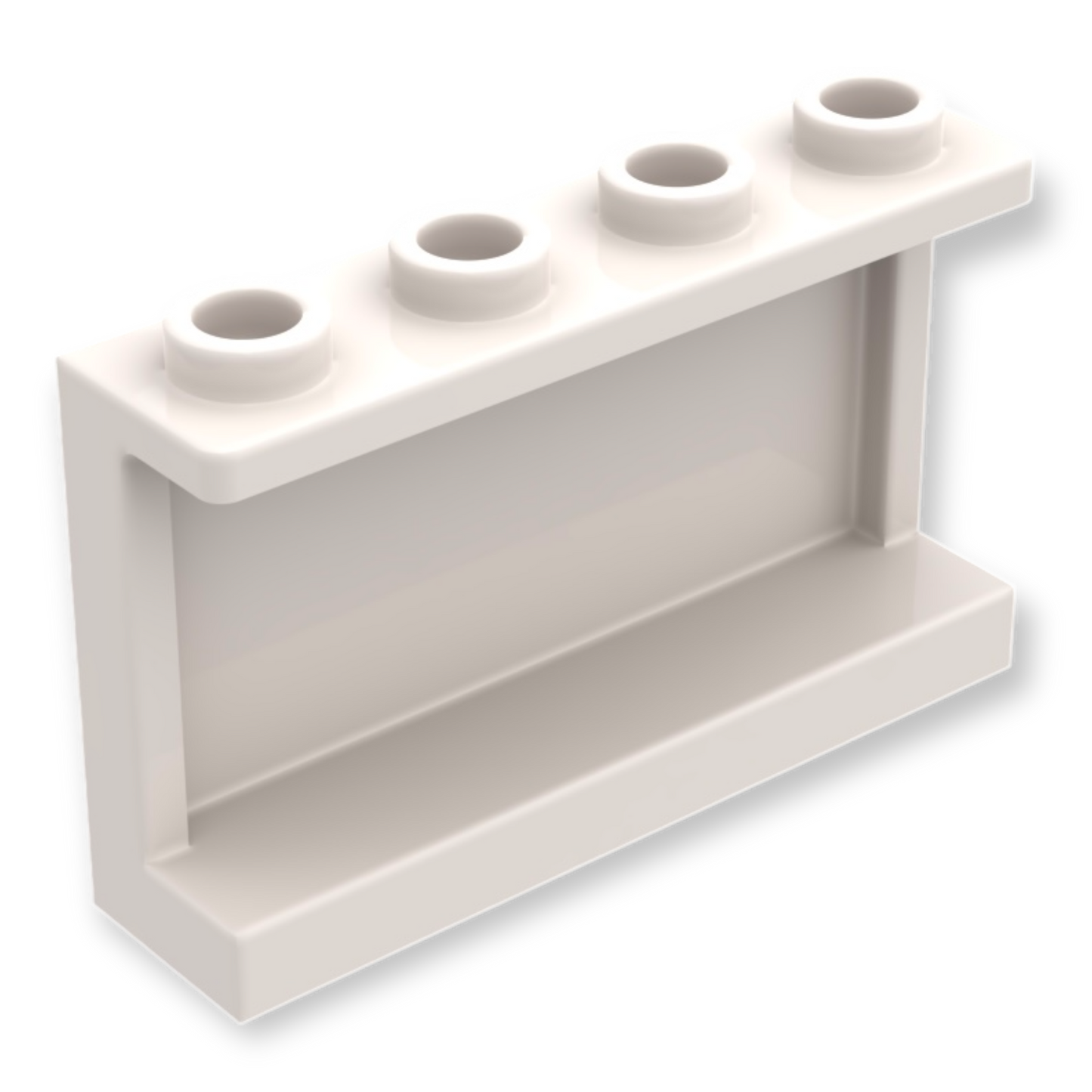 LEGO Panel 1x4x2 with Side Supports - White