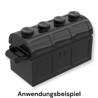 LEGO Treasure Chest Lid Curved with Thick Hinge - Black