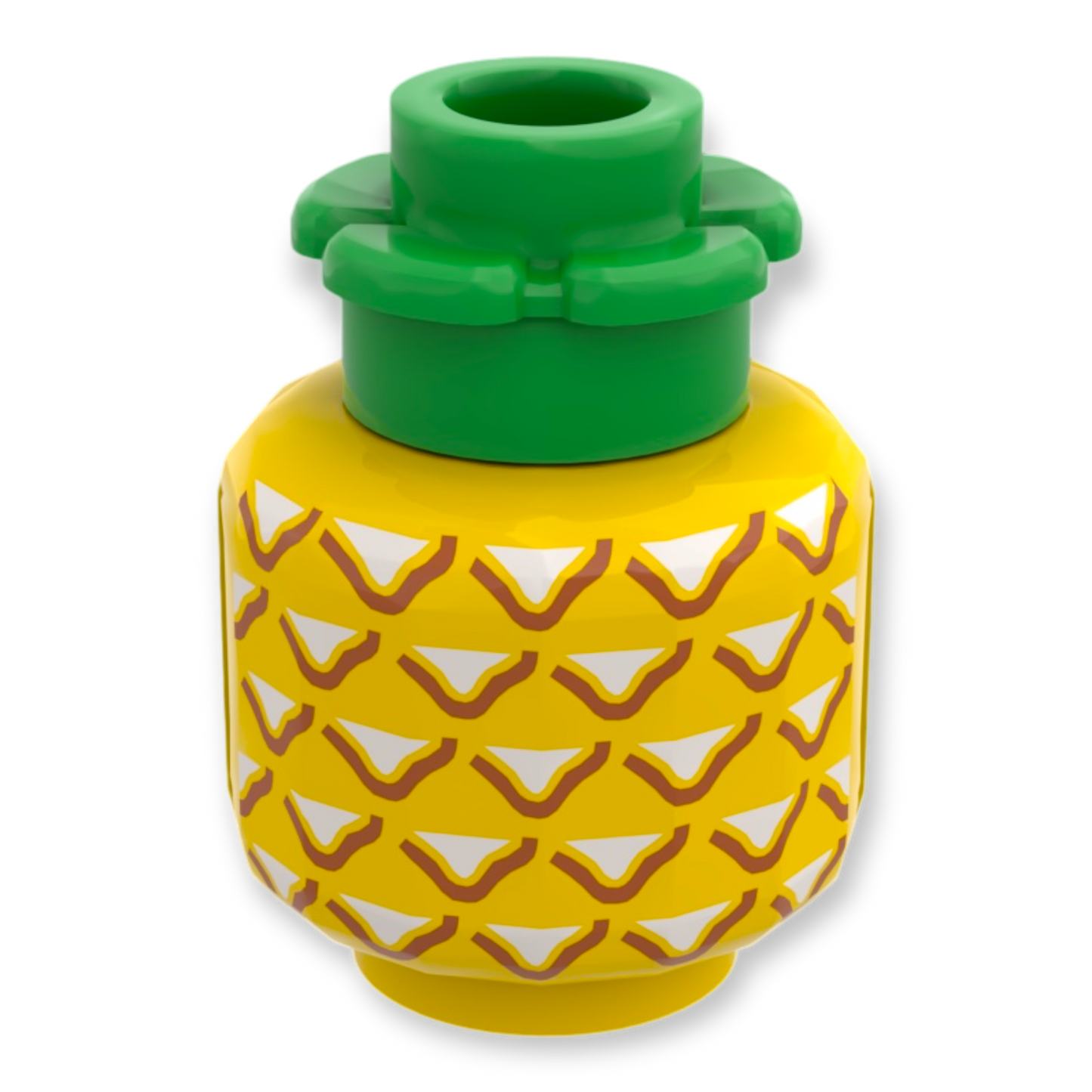 LEGO Head - Ananas mit Blattgrün