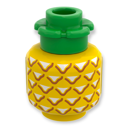 LEGO Head - Ananas mit Blattgrün